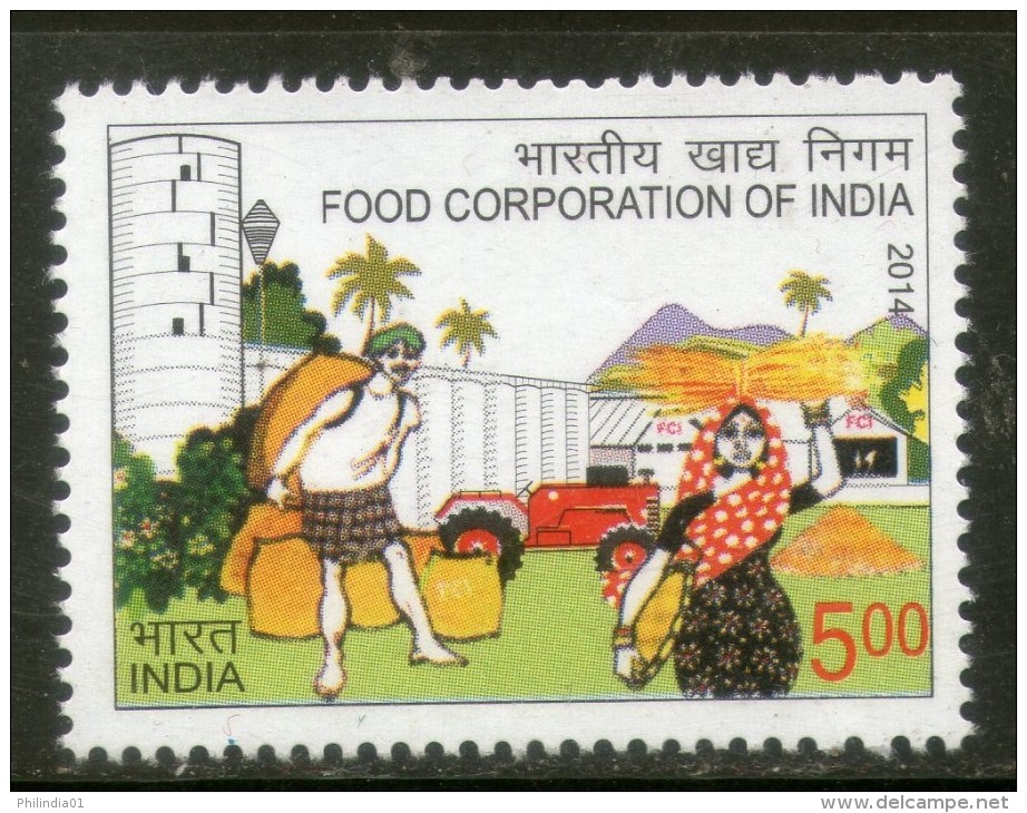 India 2014 Food Corporation Of India Agriculture 1v MNH Inde Indien - Agriculture