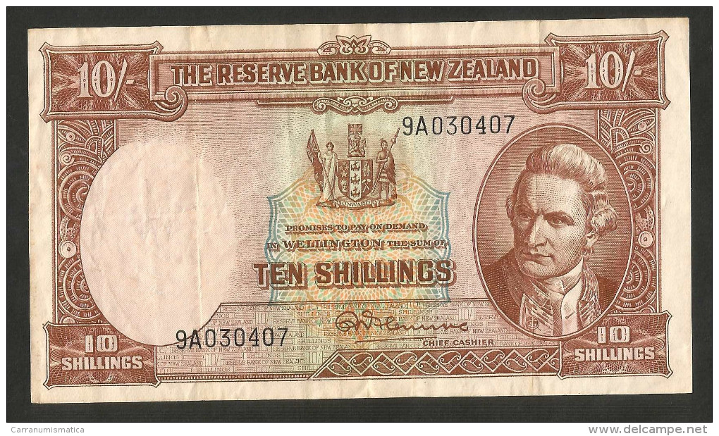 [NC] NEW ZEALAND - THE RESERVE BANK Of NEW ZEALAND - 10 SHILLINGS - Nuova Zelanda