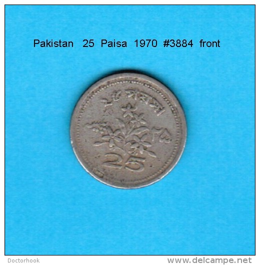 PAKISTAN    25  PAISA  1970   (KM # 30) - Pakistán