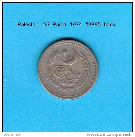 PAKISTAN    25  PAISA  1974   (KM # 30) - Pakistan