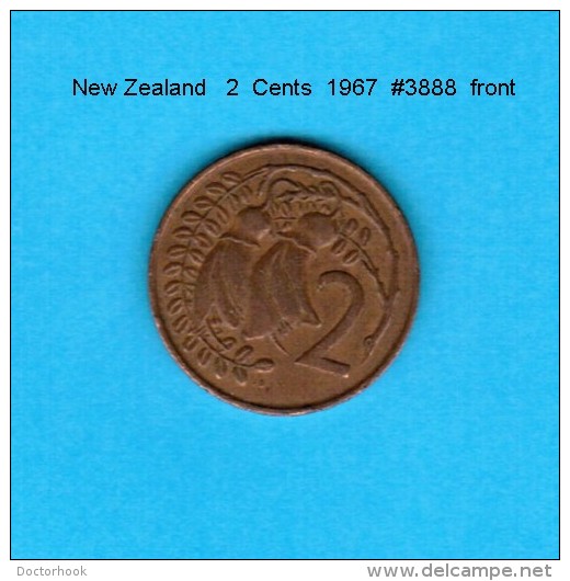 NEW ZEALAND    2  CENTS  1967   (KM # 32) - Nueva Zelanda