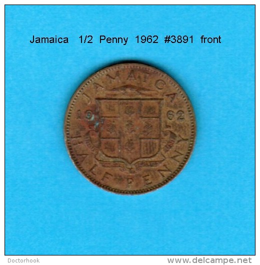 JAMAICA    1/2  PENNY  1962   (KM # 36) - Jamaica