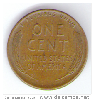 STATI UNITI ONE CENT 1947 - 1909-1958: Lincoln, Wheat Ears Reverse