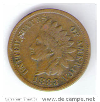 U.S.A. - STATI UNITI D' AMERICA - ONE CENT ( 1883 ) - INDIAN HEAD - 1859-1909: Indian Head