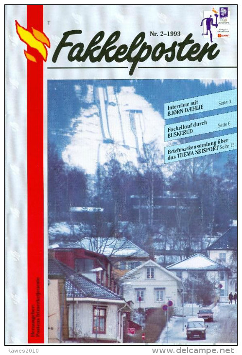 Norwegen Fakkelposten Nr. 2-1993 Olympische Spiele Lillehammer 1994 Ausgabe Der Norwegischen Post - Inverno1994: Lillehammer