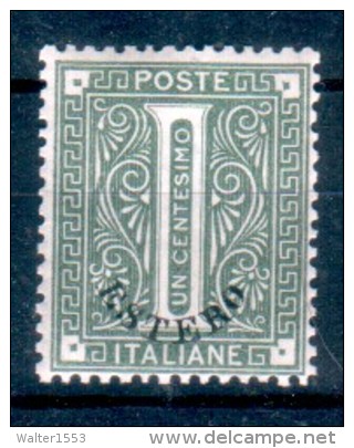 Italia Regno 1874 1 Cent. Verde ** MNH ESTERO EMISSIONI GENERALI LEVANTE - Emisiones Generales