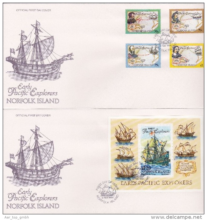 NORFOLK ISLAND 1994 Lot 6 FDC - Ile Norfolk