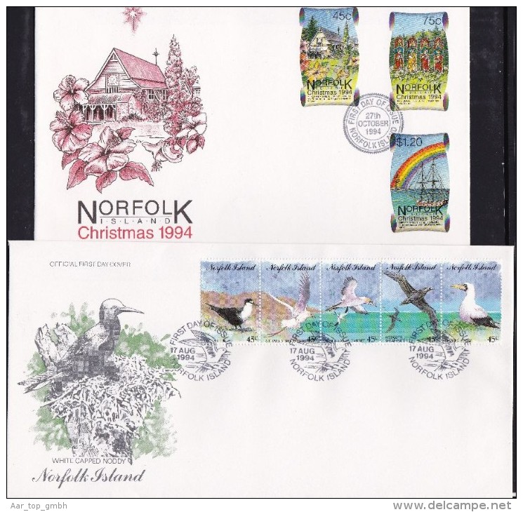 NORFOLK ISLAND 1994 Lot 6 FDC - Ile Norfolk