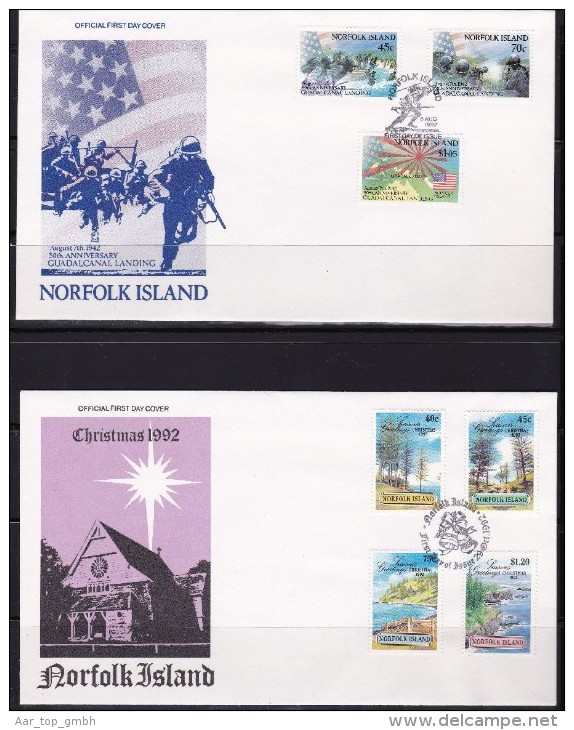 NORFOLK ISLAND 1992 Lot 3 FDC - Ile Norfolk