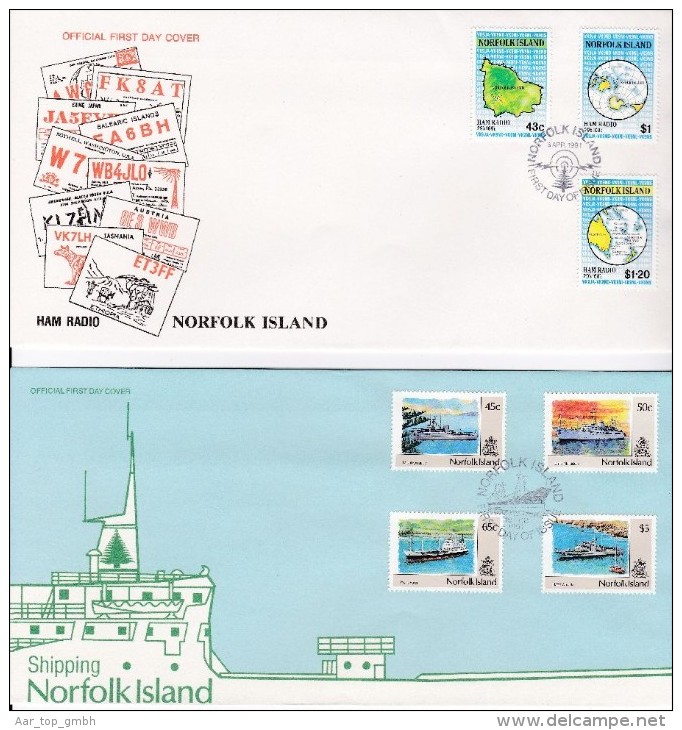 NORFOLK ISLAND 1991 Lot 7 FDC - Ile Norfolk