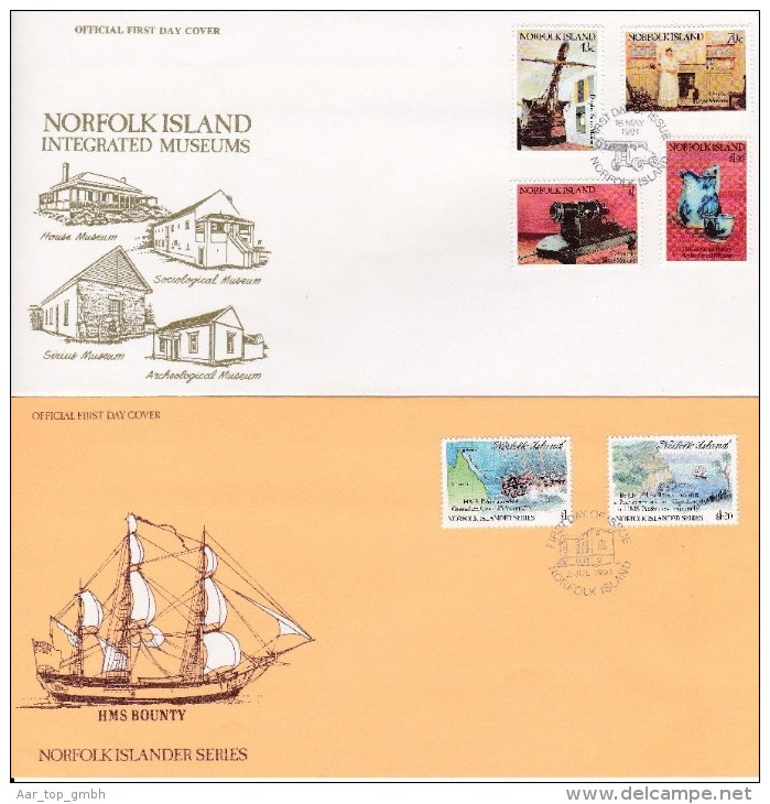 NORFOLK ISLAND 1991 Lot 7 FDC - Ile Norfolk