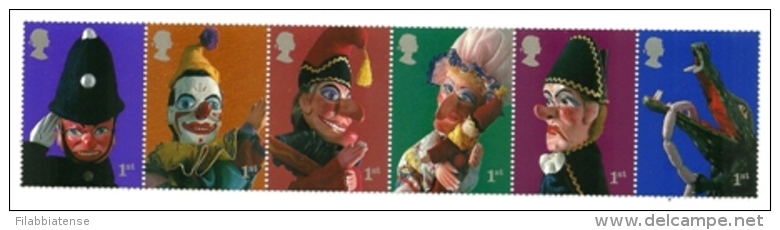 2001 - Gran Bretagna 2266/71 Marionette, - Marionetas