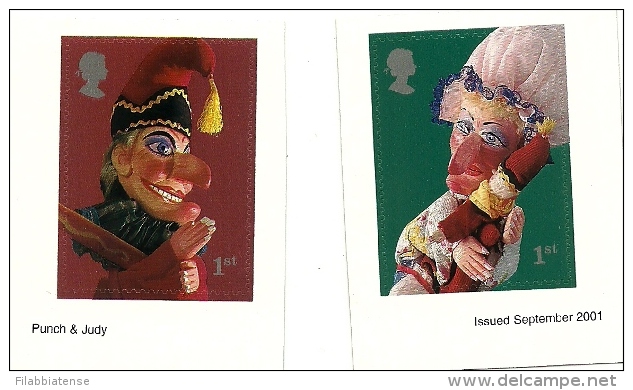 2001 - Gran Bretagna 2272/73 Marionette - Adesivi, - Puppets