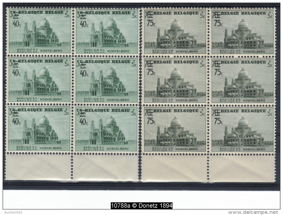 10788 A/b Basilique Koekelberg 481 / 483 ** Bloc De 6 Neuf Postfris - Unused Stamps