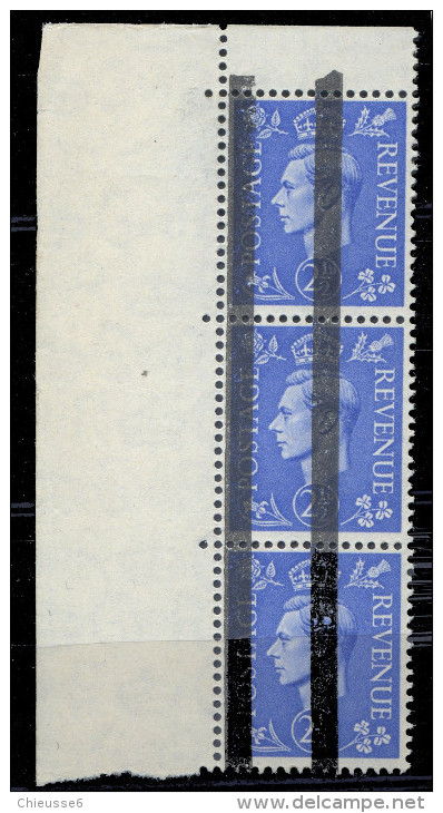 Gde Bretagne ** N° 213 -  Bande D 3 Timbres - Timbres D' Instructions - Fictifs & Spécimens