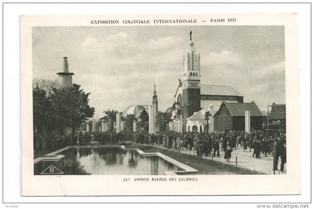 CP, 75 , PARIS ,EXPOSITION COLONIALE INTERNATIONALE DE 1931, Grande Avenue Des Colonies, Vierge - Expositions