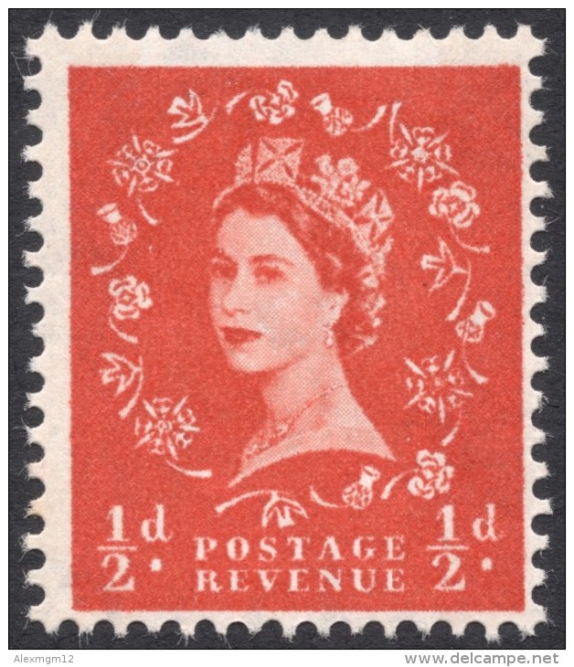 Great Britain, 1/2 P. 1960, Sc # 353p, Mi # 318yX, MH - Nuevos