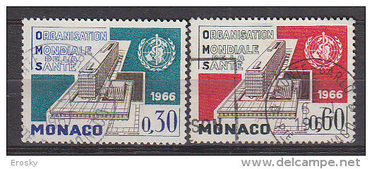 Q6782 - MONACO Yv N°703/04 - Usados