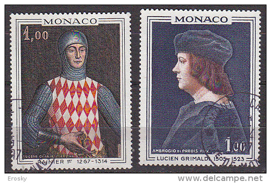 Q6797 - MONACO Yv N°734/35 - Usados