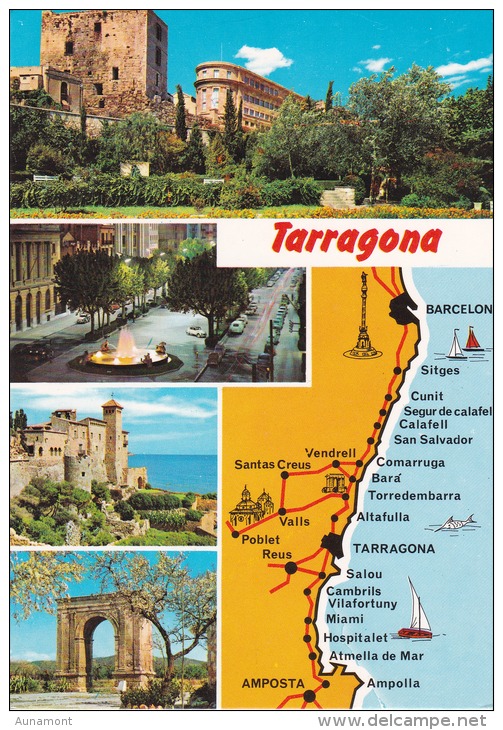 España--Tarragona--Diversos Aspectos De La Ciudad--a, Francia - Mapas