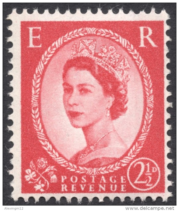 Great Britain, 2 1/2 P. 1960, Sc # 357p, Mi # 322yX, MH - Nuevos