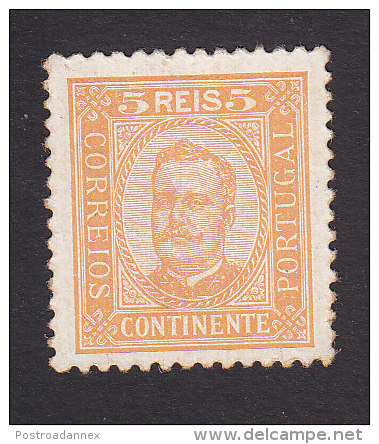 Portugal, Scott #67, Mint No Gum, King Carlos, Issued 1892 - Unused Stamps