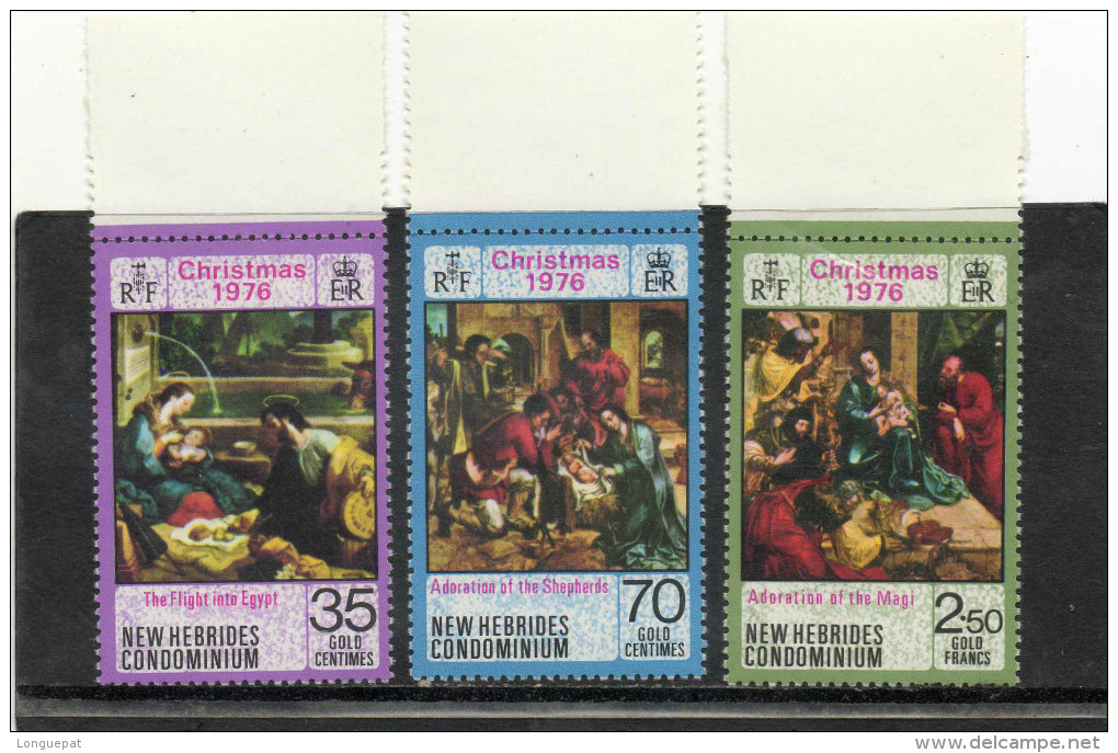 NOUVELLES-HEBRIDES : Tableaux De Viera Lusitano, Mestre De Santo O Novo,  (Fuite En Egypte Etc)- Art-Noël - Anglais - Unused Stamps