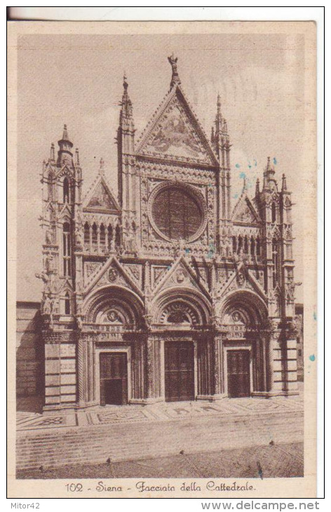 152-Siena-Toscana-Chiesa Cattedrale-Eglise-Church- Ktrche-Religione-v.1938 X L´ Estero: Romania. - Siena