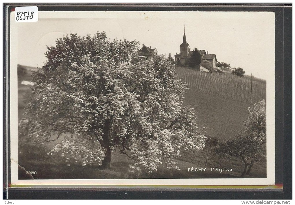 DISTRICT D´AUBONNE /// FECHY - L'EGLISE - B ( PLI D'ANGLE ) - Féchy