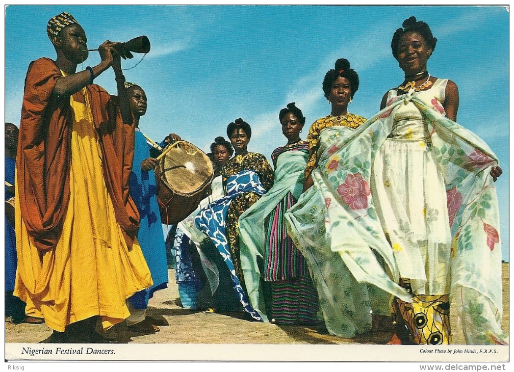 Nigeria  - Festival Dancers.  B-2905 - Nigeria