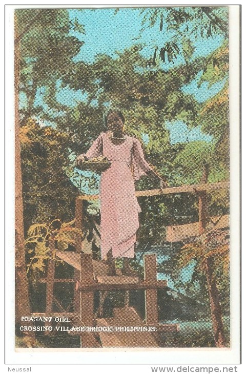 Postal De Filipinas, Peasant Girl. - Philippines