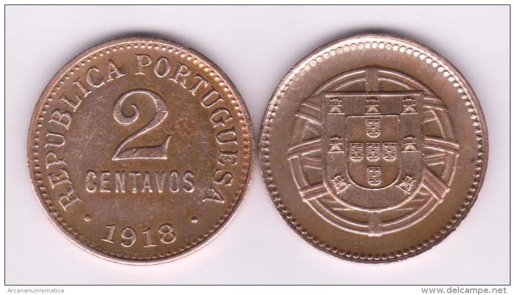 PORTUGAL  2  CENTAVOS  1.918  Bronce  KM#568   MBC+/VF+   T-DL-10.713 - Portugal