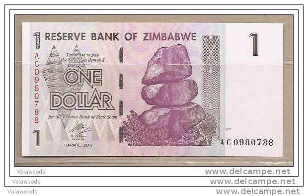 Zimbabwe - Banconota Non Circolata Da 1 Dollaro - 2007 - - Simbabwe