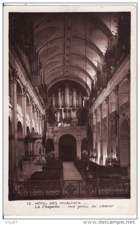 PARIS (75) Chapelle St-Louis-Hôtel Des Invalides-ORGUE-ORGUES-ORGAN-ORGEL-INSTRUMENT-MUSIQUE - VOIR 2 SCANS - - Eglises