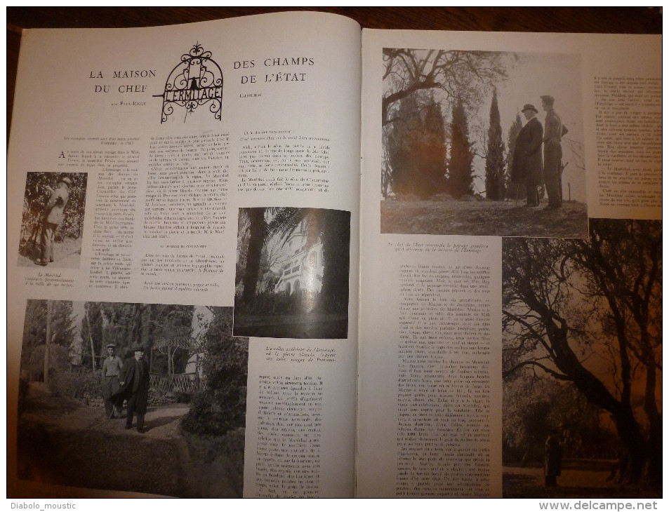1941 :L' ERMITAGE Maréchal Pétain;Côte BASQUE Et LANDAISE; Villas BIARRITZ (Valencia,Carlotta, Argizagita); Scaphandre - L'Illustration