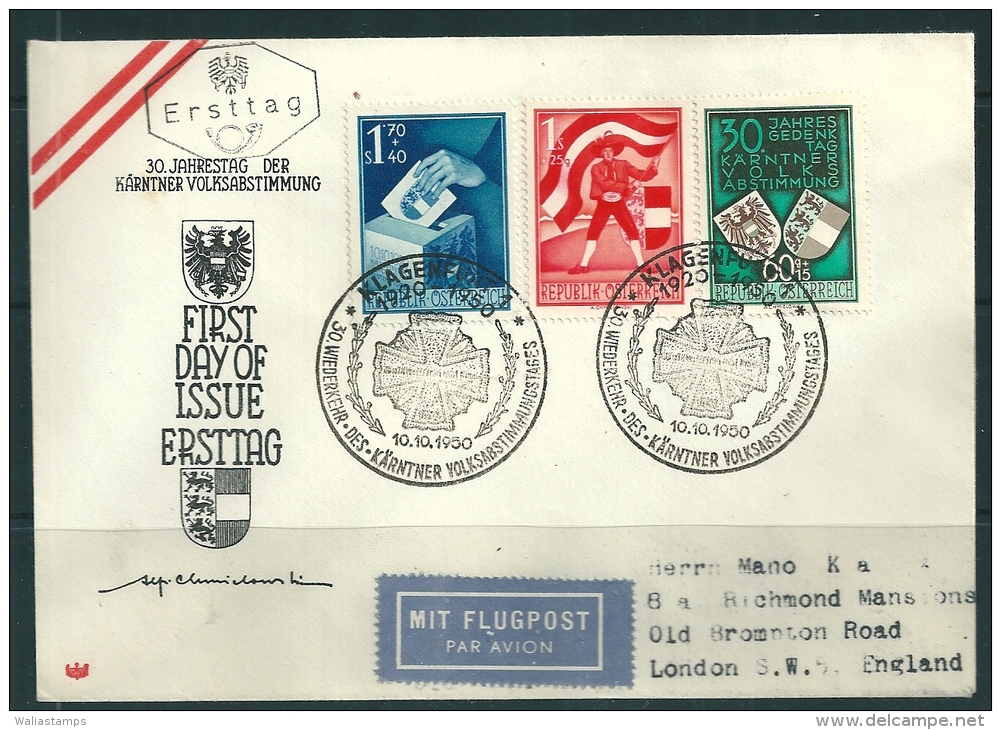 Austria 1950 FDC - FDC