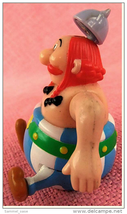 Figur Von Goscinny-Underzo 1994  -  Obelix  -  Rollbar - Arme Beweglich - Sonstige & Ohne Zuordnung