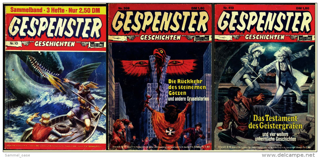 5 X Comic  -  Gespenster Geschichten  -  Nr. 116 , 119 , 120 , 308 , 413 Von Ca. 1980 - Autres & Non Classés