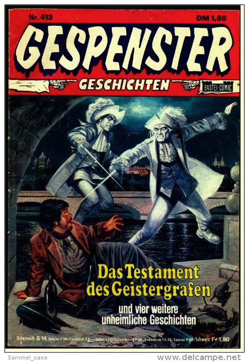 5 X Comic  -  Gespenster Geschichten  -  Nr. 116 , 119 , 120 , 308 , 413 Von Ca. 1980 - Autres & Non Classés