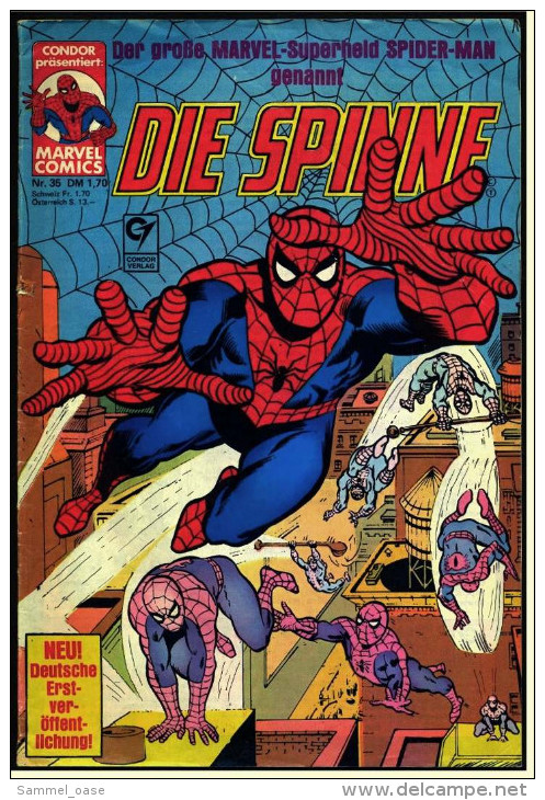 5 X Marvel Comic  -  "Die Spinne"  -  Nr. 4 , 8 , 10 , 31 , 35 , Von Ca. 1980 - Other & Unclassified