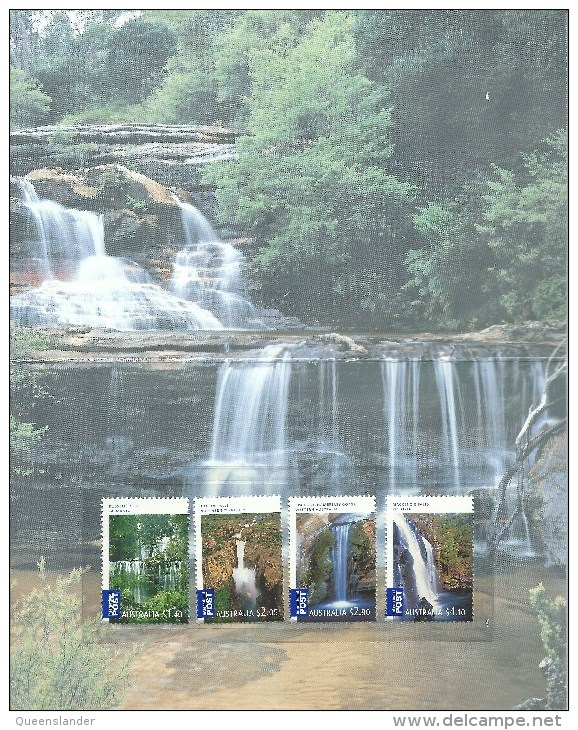 2008 Waterfalls Australia Set 4 International Stamps As Issued From GPO All In Presentation Pack Complete Mint Unhinged - Presentation Packs