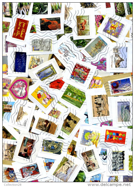 Vrac De 1000 Timbres à Décoller De FRANCE,  Frais De Port GRATUIT POUR LA FRANCE (vrac4) - Lots & Kiloware (mixtures) - Min. 1000 Stamps