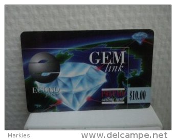 Gem Link 10 $ With Sticker 0800 10412 See 2 Photo´s Used Rare - Cartes GSM, Recharges & Prépayées