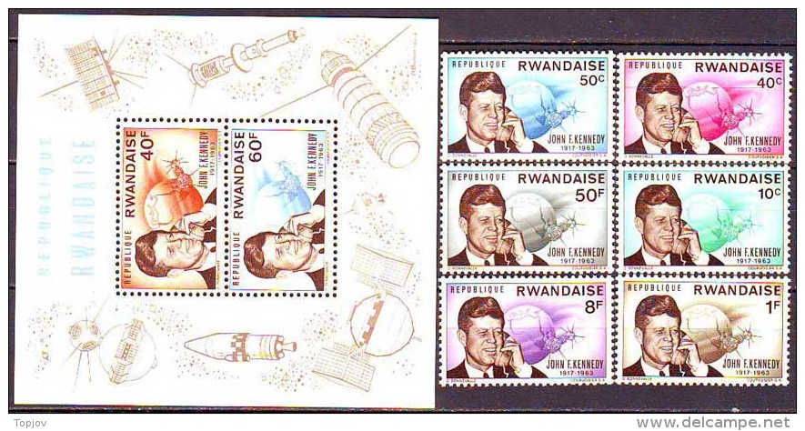 RUANDA - RWANDAISE - KENNERY - SPACE - **MNH - 1965 - Kennedy (John F.)