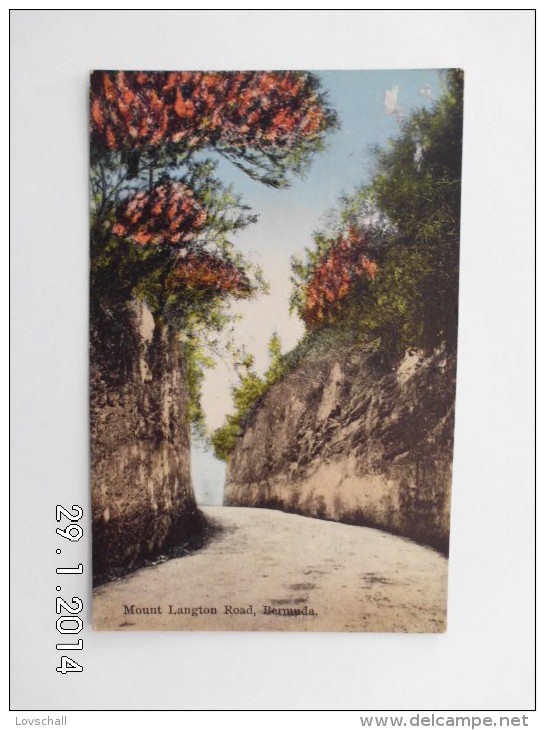 Bermuda. - Mount Langton Road. (14 - 9 - 1934) - Bermuda