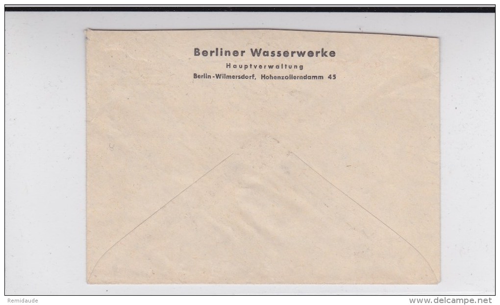 BERLIN - 1956 - ENVELOPPE ENTIER POSTAL PRIVEE De BERLIN - Sobres Privados - Usados