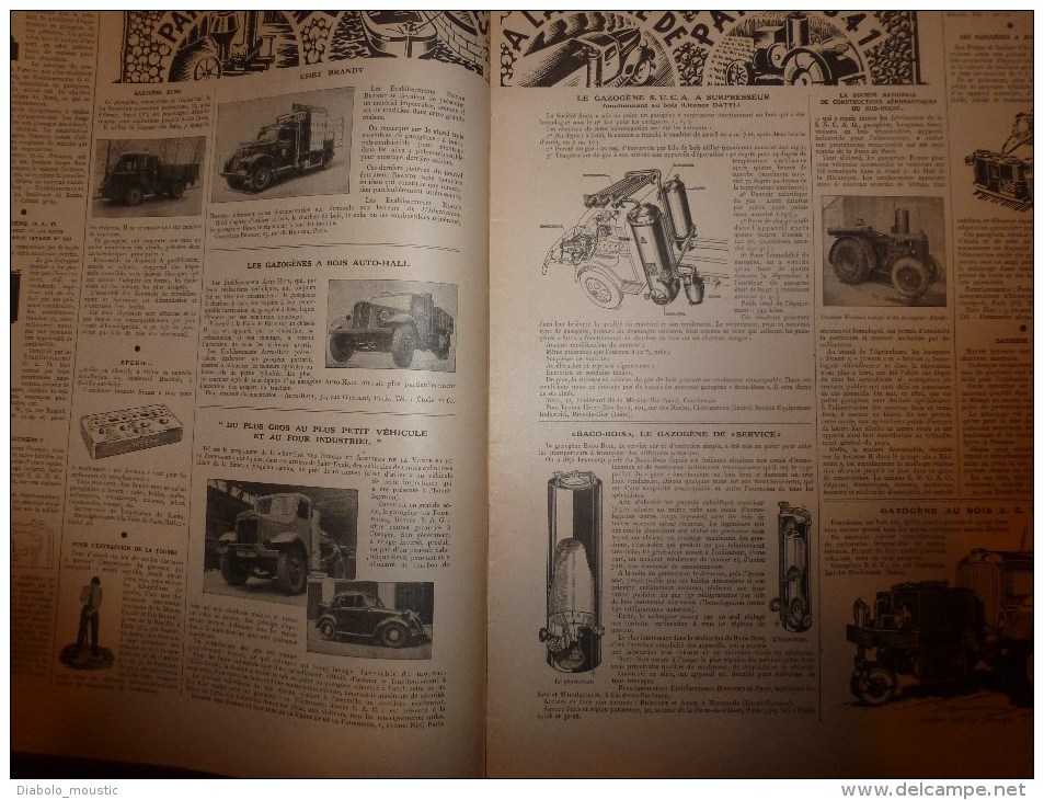 1941 :Gazo; URSS; Potagers De PARIS ; Vol à Voile; Ecatombe Champignons; Anc. Combattants Vichy; PETAIN Et Les Jeunes - L'Illustration