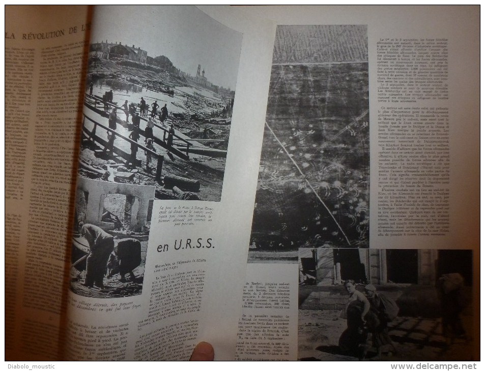 1941 :Gazo; URSS; Potagers de PARIS ; Vol à voile; Ecatombe champignons; Anc. Combattants Vichy; PETAIN et les jeunes