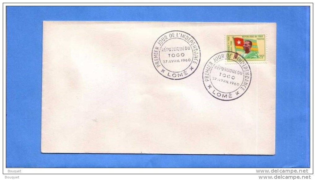 TOGO- LOME - PREMIER JOUR - LOT DE 6 FDC - 1957 - 1958 - 1959 - 1960 - Togo (1960-...)