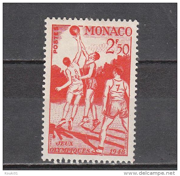 Monaco YT 322 * : Londres , Basket-ball - 1948 - Unused Stamps